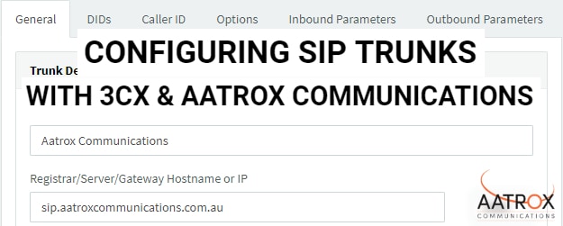 Configuring SIP Trunks 3CX