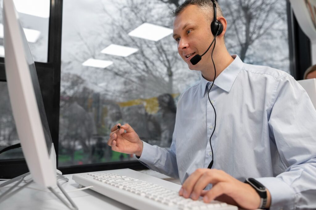 Landing a customer using 3CX phone system integrated with salesforce